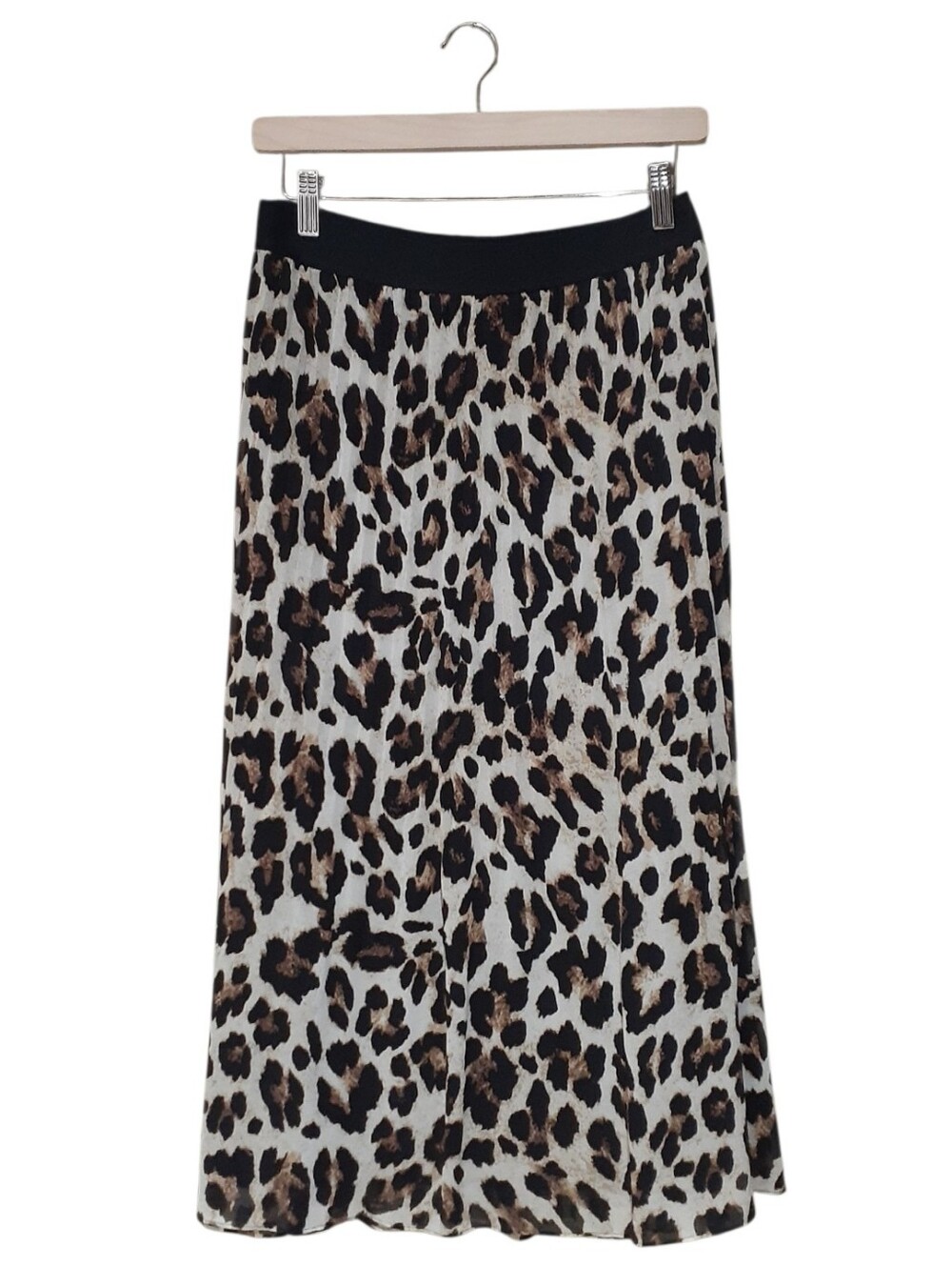 Penningtons Leopard Print A-Line Pleated Skirt Leopard Print Size 18 New